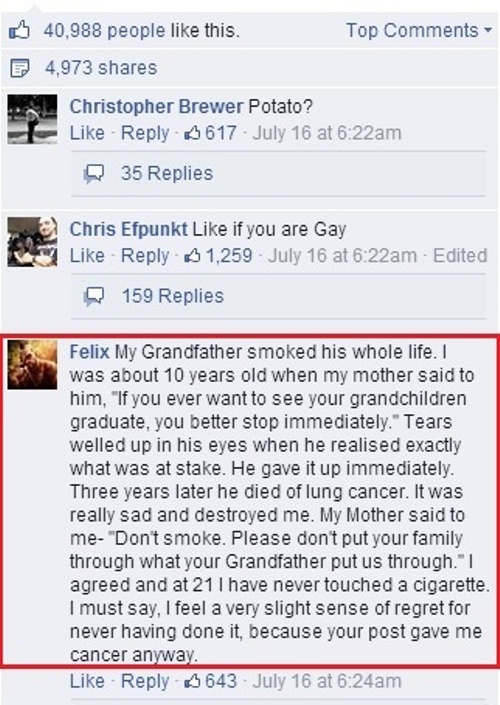 Funny Facebook Comments
