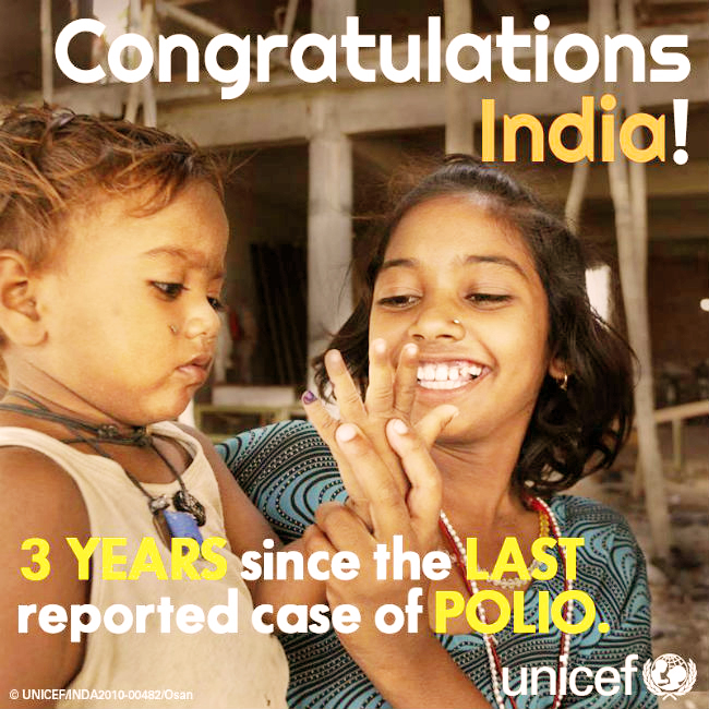 Polio free india