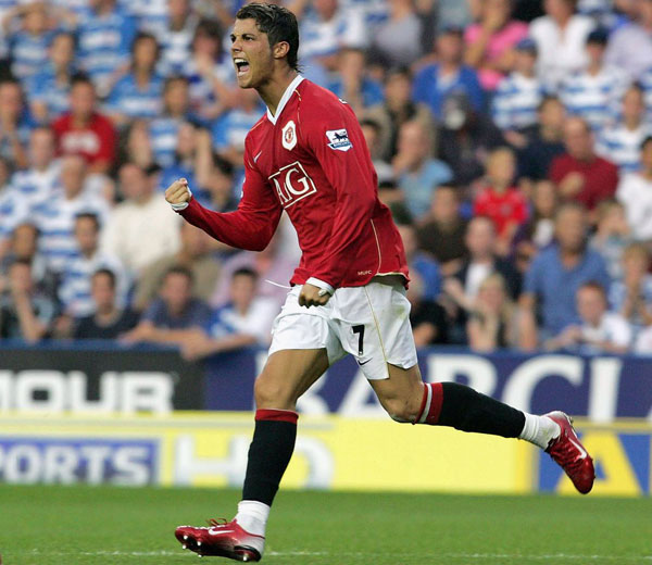 Ronaldo during his days at Manchester United
