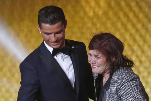 Ronaldo with mother