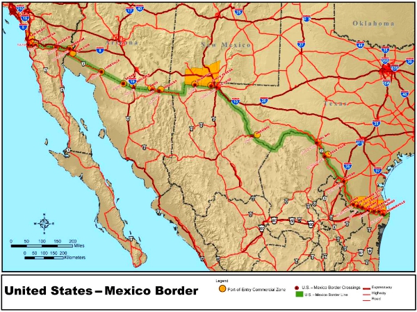 Mexico US border