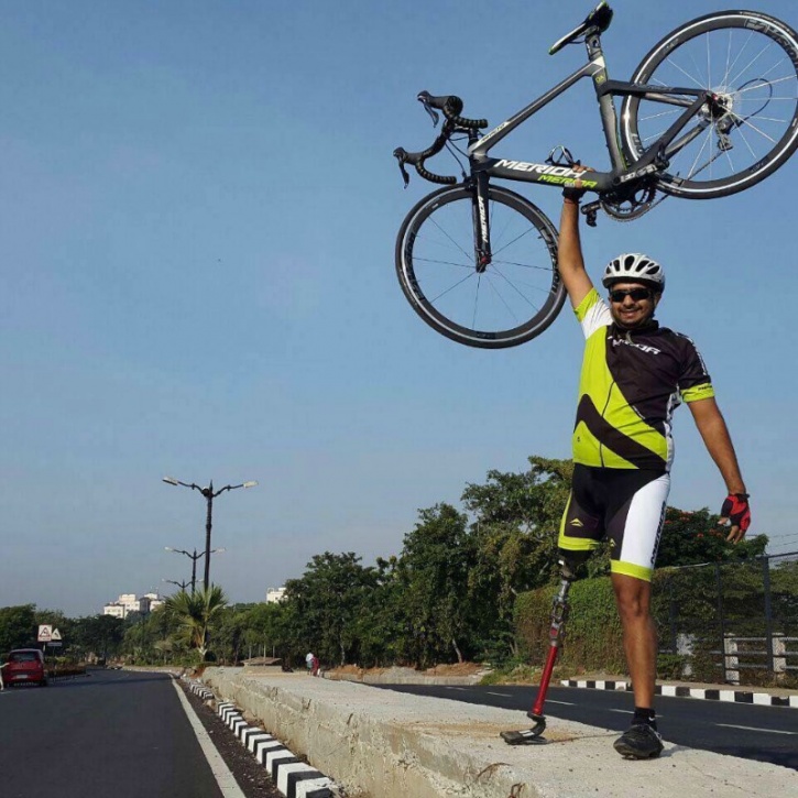 Aditya Mehta para-cyclist