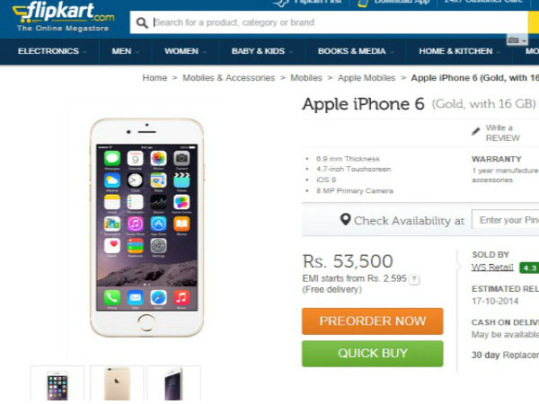 Duo Order iPhone 6 From Flipkart And Try To Dupe The Company For Rs 50,000, Get Arrested