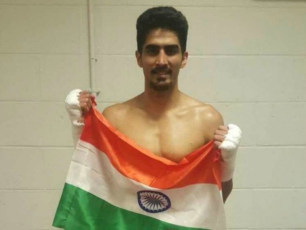 Vijender Singh after his third win
