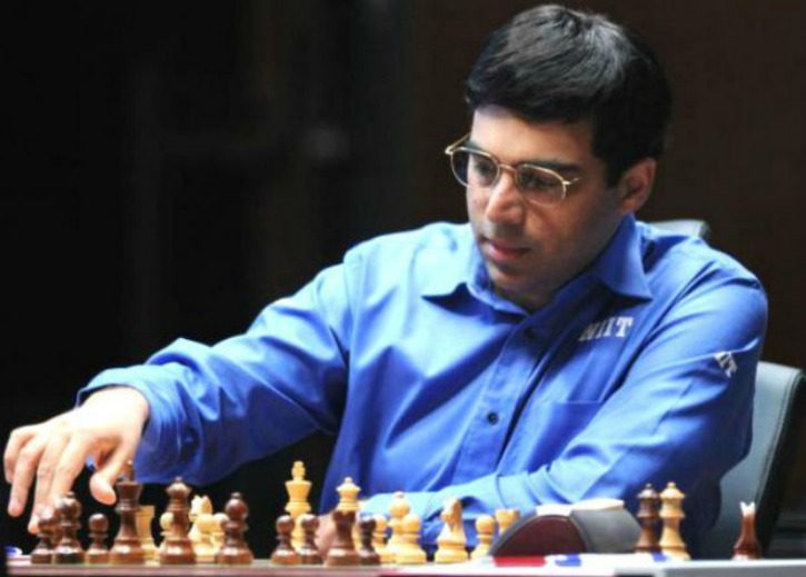 Grandmaster Viswanathan Anand of India with his wife Aruna Anand in  Chennai.