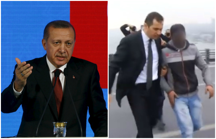 Turkish President Spots A Guy Trying To Commit Suicide On A Bridge, Talks Him Out Of It