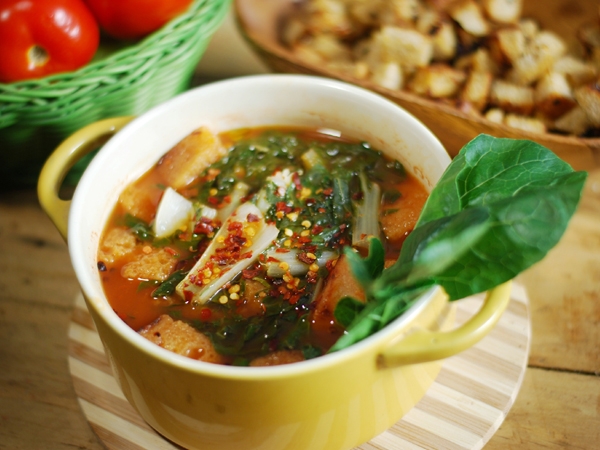 Hot And Sour Chana Soup Recipe