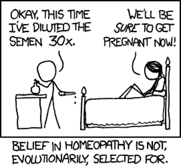dilution homeopathy xkcd