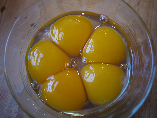 duck egg yolks