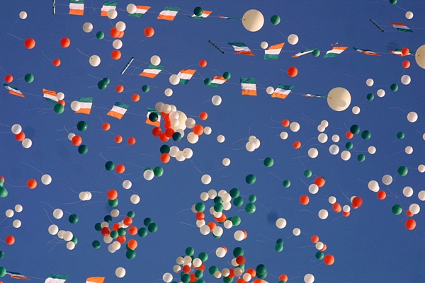 Helium balloons republic day