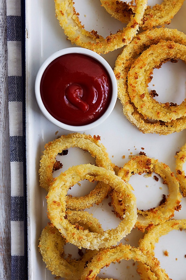 baked onion rings 