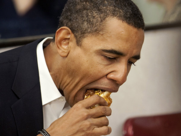 obama eating