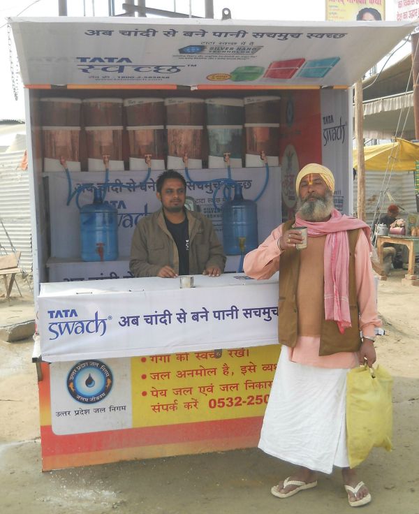 Tata Swach partnered with UP water board to provide free water to pilgrims.
