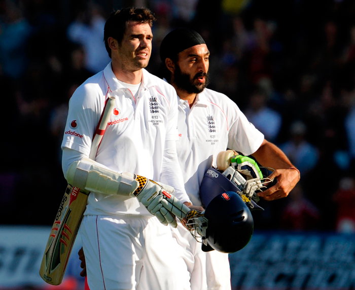 James Anderson and Monty Panesar defied Australia in Cardiff during the 2009 series 
