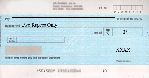 2 rs cheque stuns rohtak