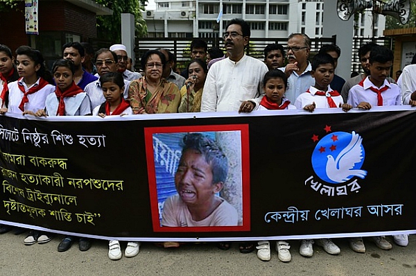 bangladesh protest over 13 year old boy beaten death