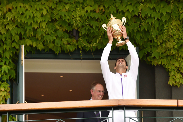 Novak Djokovic, who won his third Wimbledon title, is Sumit Nagal's idol.