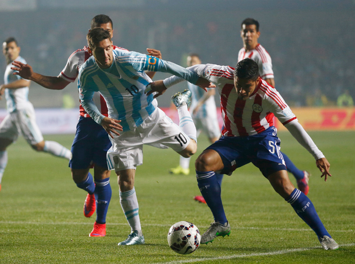 Lionel Messi wrecked havoc in the mid-field as Argentina thrashed Paraguay in the Copa America semi-final
