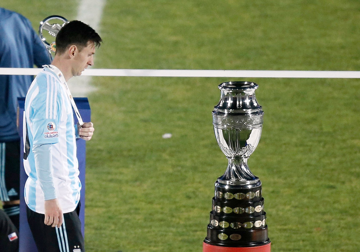 Messi's family was apparently attacked by Chilean fans during the first half of the Copa America final.