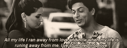 SRK talking