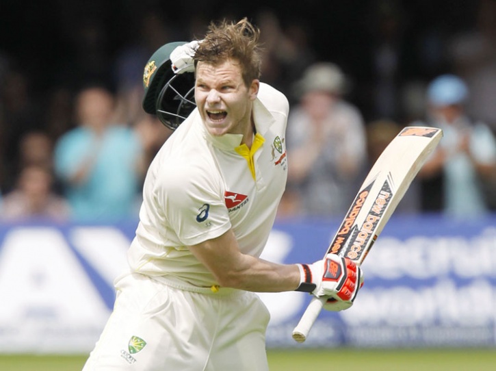Steven Smith celebrating ton at Lord's