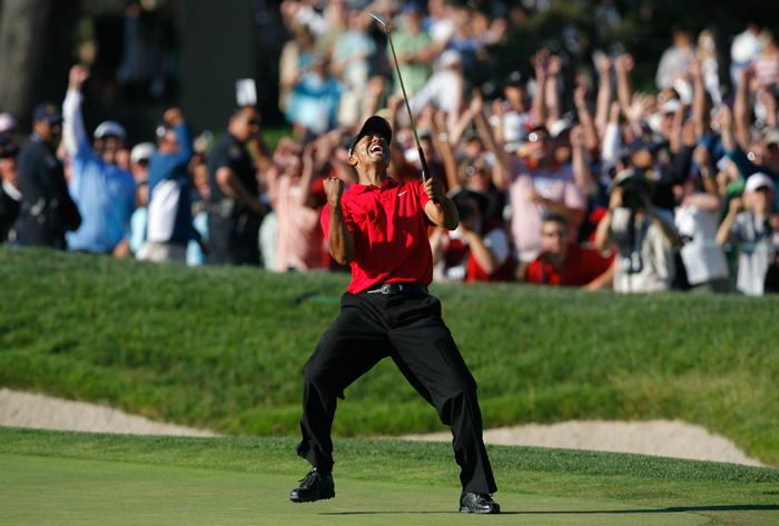 Tiger Woods won his third US Open title despite having suffered injuries on his knees