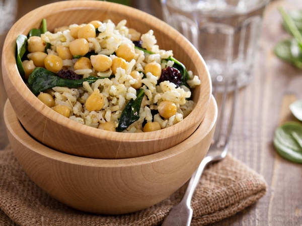 Diabetic Friendly Recipe: Channa Spinach Rice