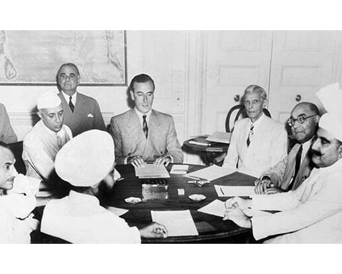 Lord Mountbatten meets Nehru, Jinnah and other Leaders