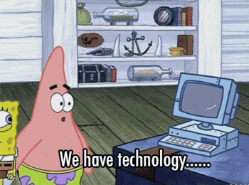 spongebob and technology
