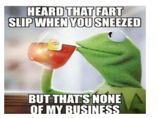 When a sneeze silences  other... umm.. noises.