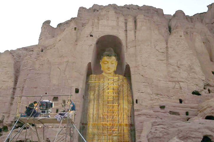 Bamiyan buddha recreated on june 7
