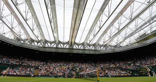 Due to the threat of rain, Wimbledon installed a roof on Centre Court in 2009.