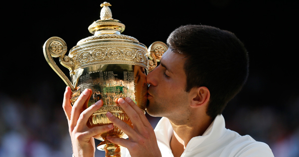 The Wimbledon Trophy has a pineapple on top.
