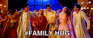 Family hug