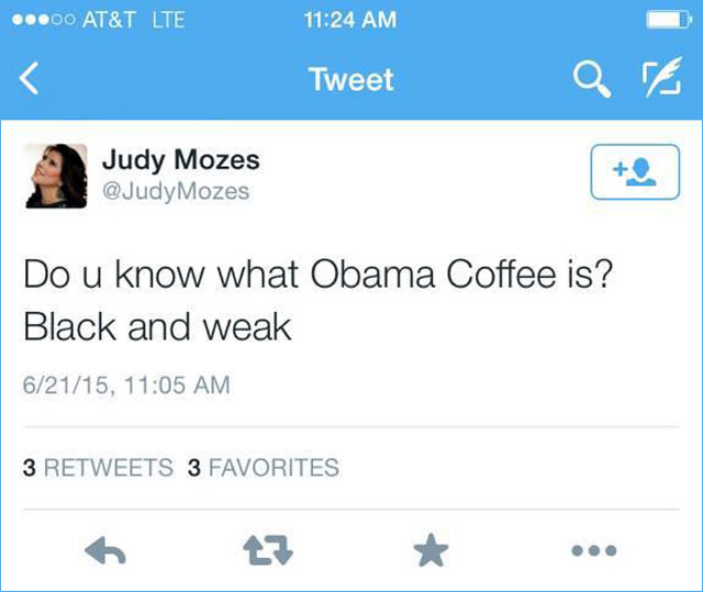 Judy Moses' tweet