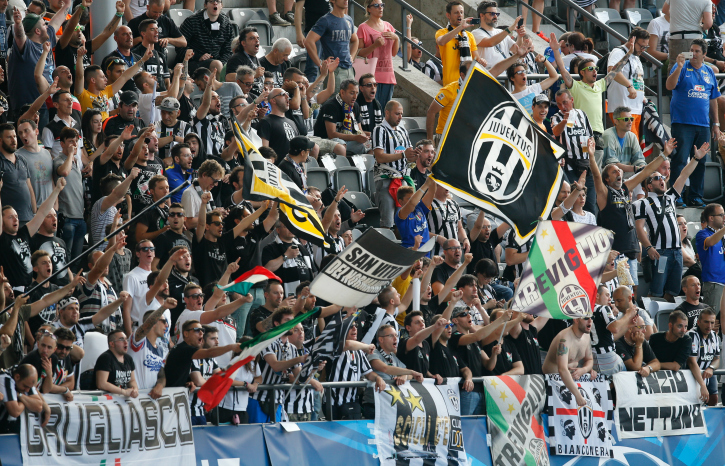 Juventus fans at Berlin Champions League Final 2015