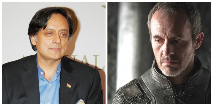 Shashi Tharoor and Stannis Baratheon 