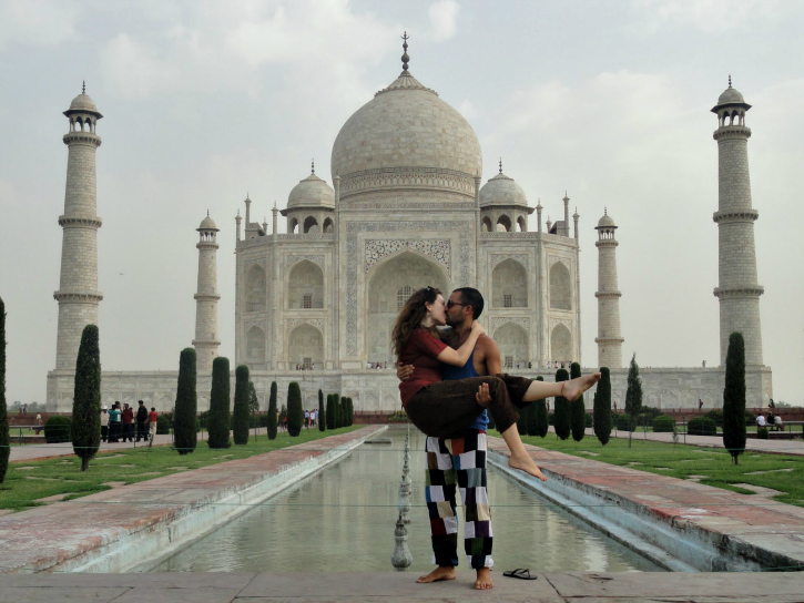 Couple at Taj