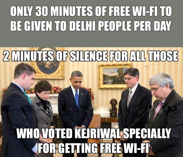 Kejriwal wifi meme