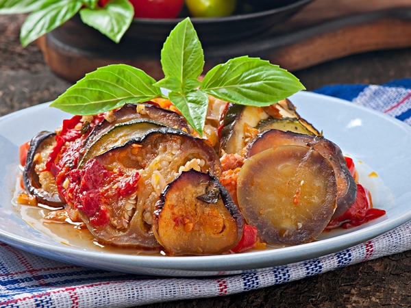 Microwave Recipe: Eggplant In Tomato Sauce
