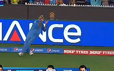 Shikhar Dhawan juggles a catch vs Bangladesh