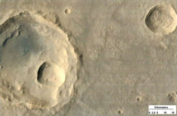 impact crater on mars