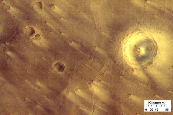 kinkora crater on mars