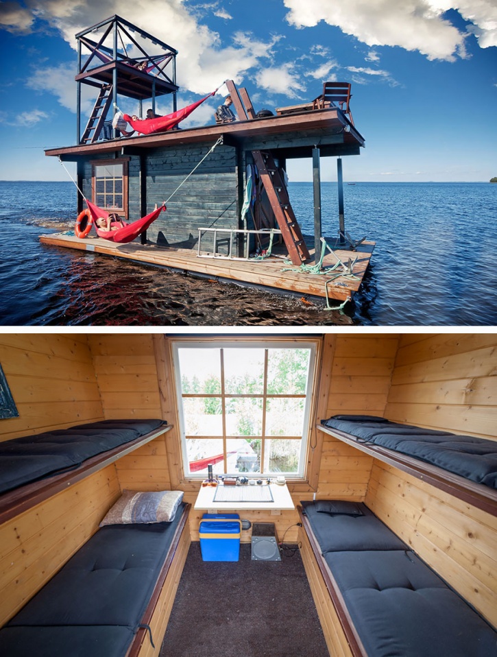 floating houseboat
