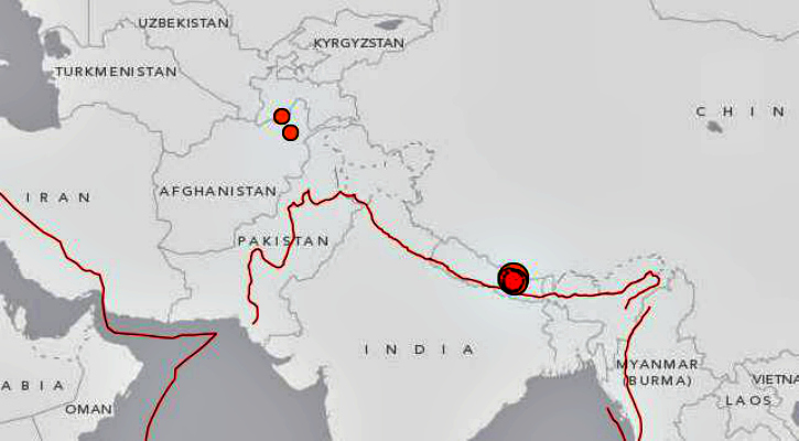 earthquakes near india may 12
