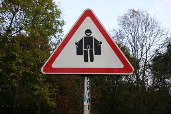 unusual road sign