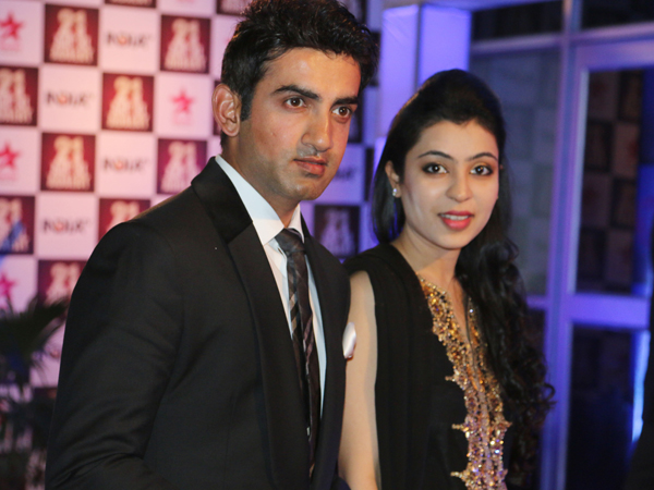 Gautam Gambhir with wife Natasha Jain