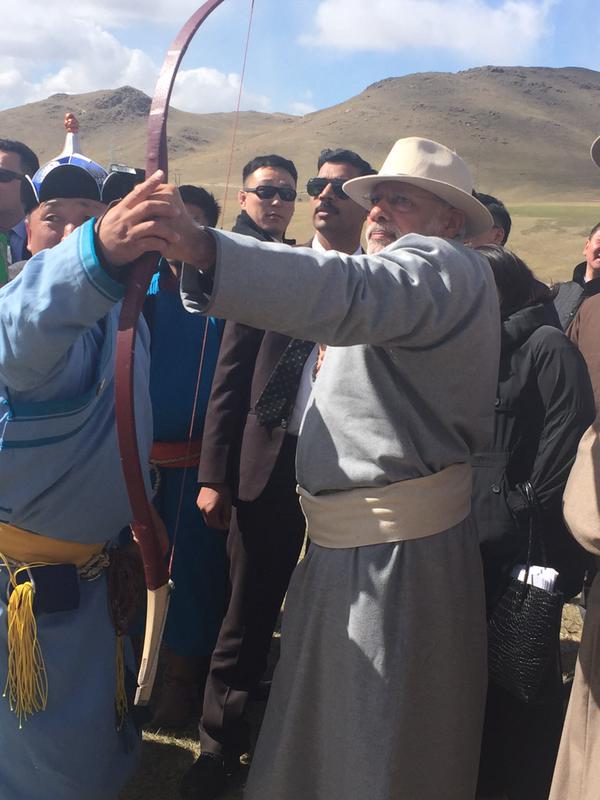 Modi in Mongolia