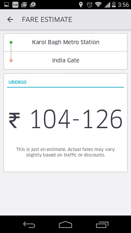 uber app delhi
