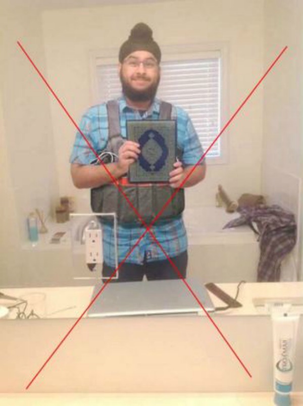 Sikh man was photoshopped as a Paris terrorist